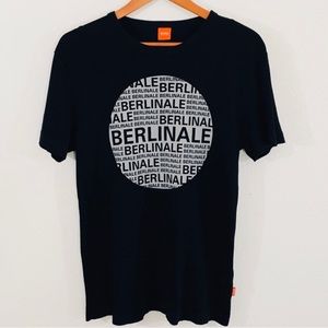 HUGO BOSS Berlinale Int’l Film Festival T-Shirt Black Gray Graphic Design
